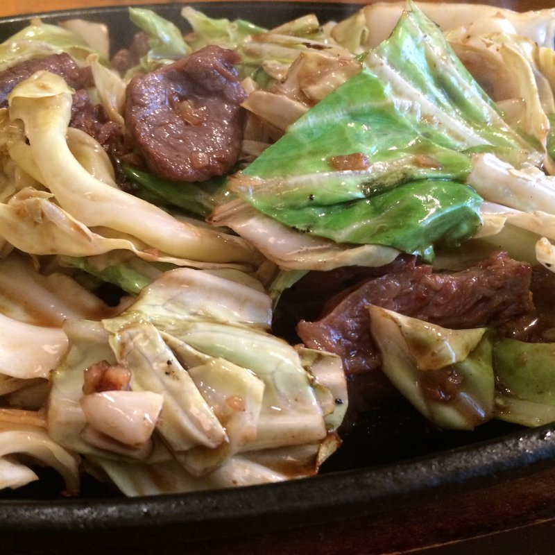 豚鉄板焼定食(熊本食堂)