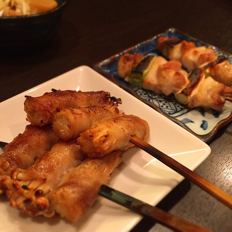 えのき肉巻き(串焼 酒々や)