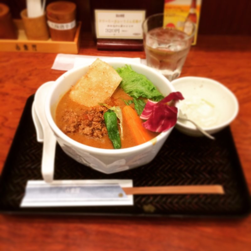 キーマカレーうどん(古奈屋 巣鴨本店)