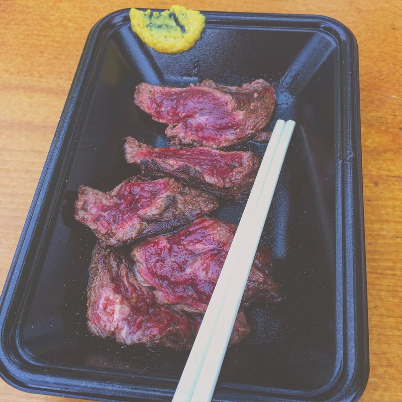 ハラミのレアステーキ(肉フェス 静岡)