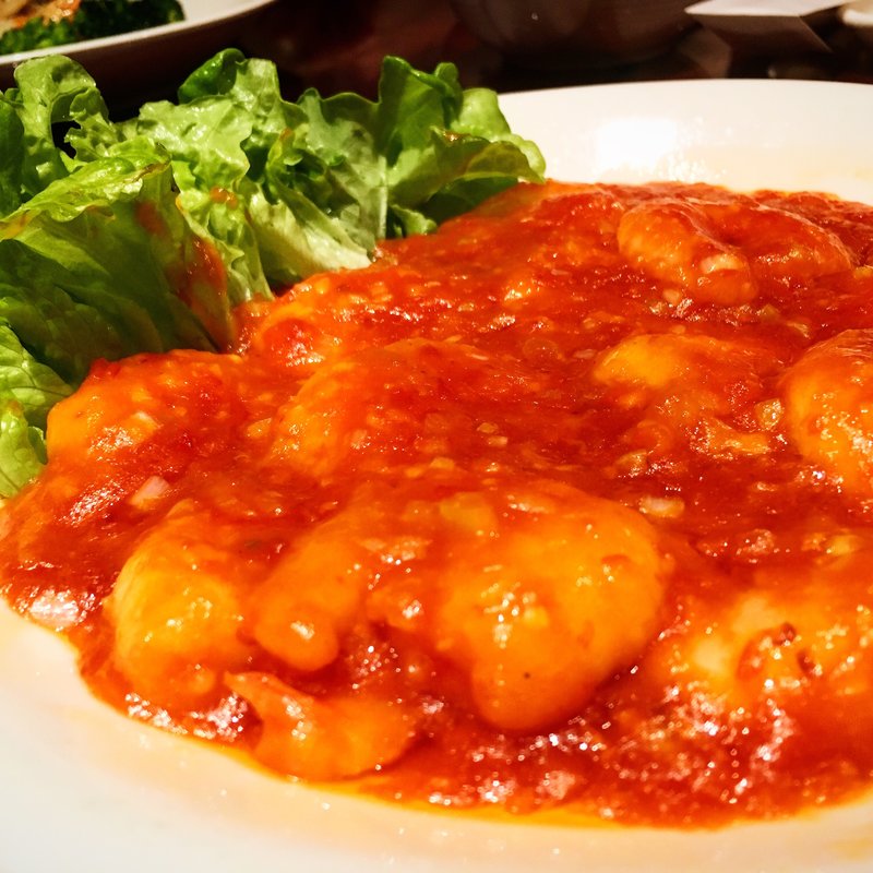 エビのチリソース(萬珍樓本店)