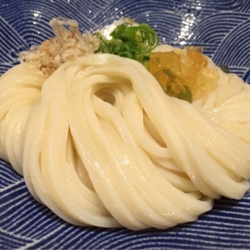 かしわ天ぶっかけうどん