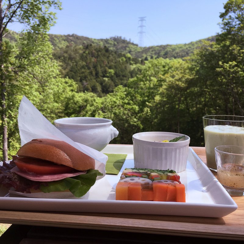 絶景とモーニング(山笑茶屋)