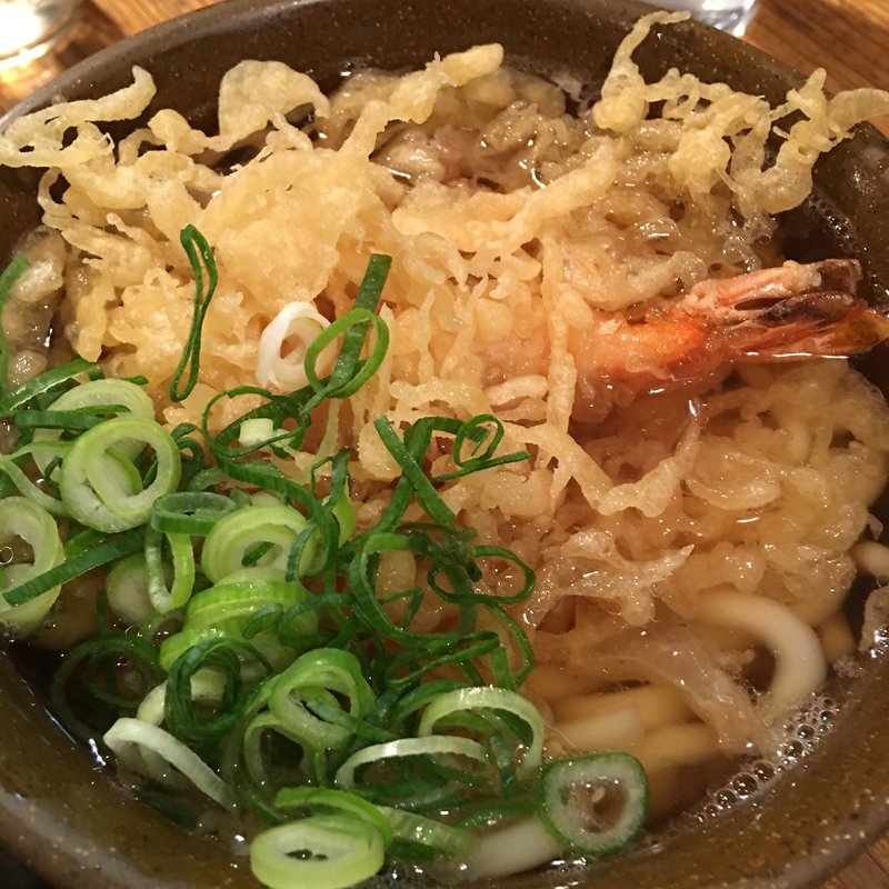天ぷらかすうどん(かすまる 池田店)