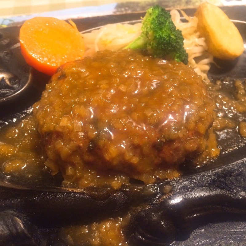 手作りハンバーグ(炭焼きレストランさわやか 新静岡セノバ店 )