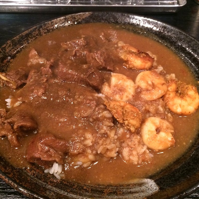 特製ビーフ和レー＆特製エビ和レー(和レー屋 南船場ゴヤクラ （ゴヤクラ）)