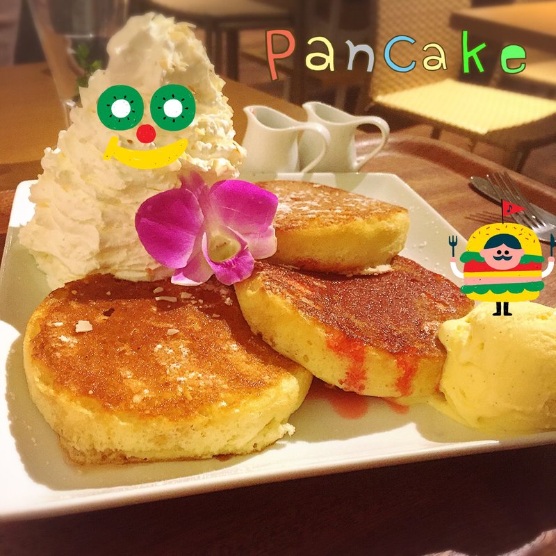 パンケーキ(ダブル レインボー カフェ （DOUBLE RAINBOW CAFE）)
