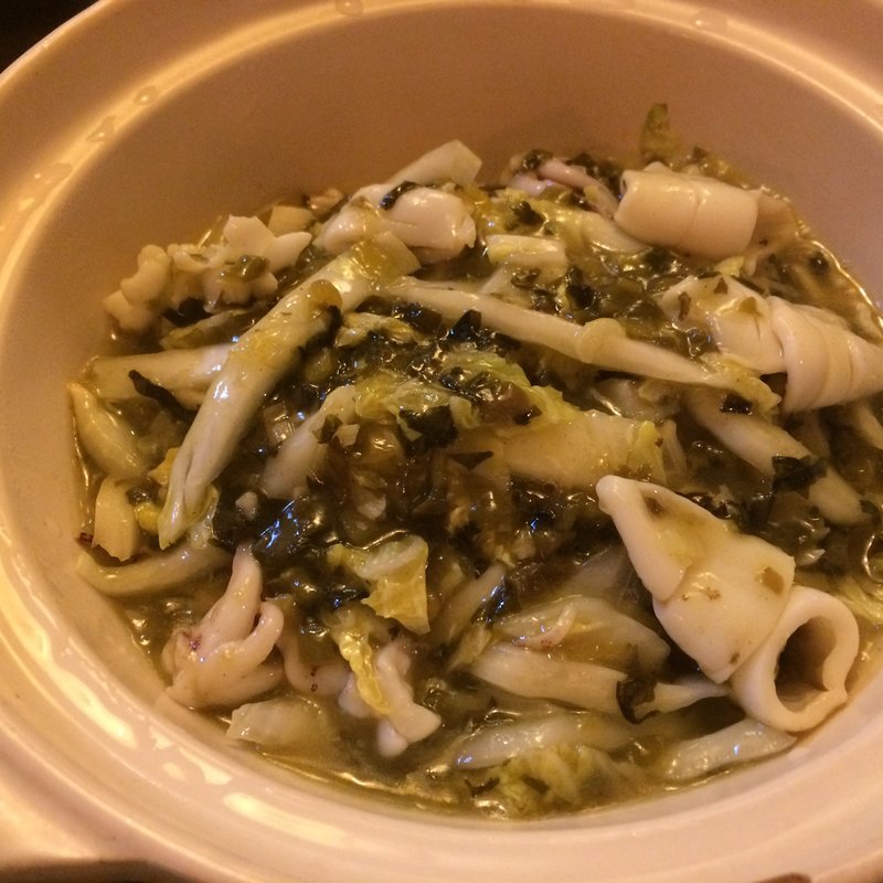 イカと高菜の土鍋ごはん(中国美食坊　聚珍楼 （聚珍楼）)