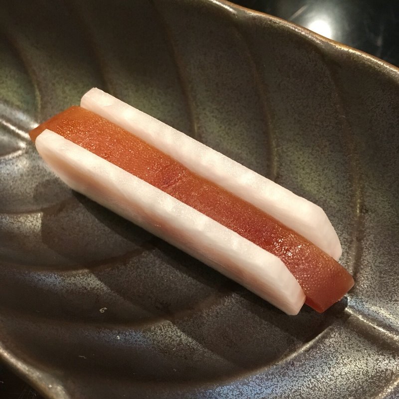 カラスミ大根(山中湖 菜庭料理 尚起)