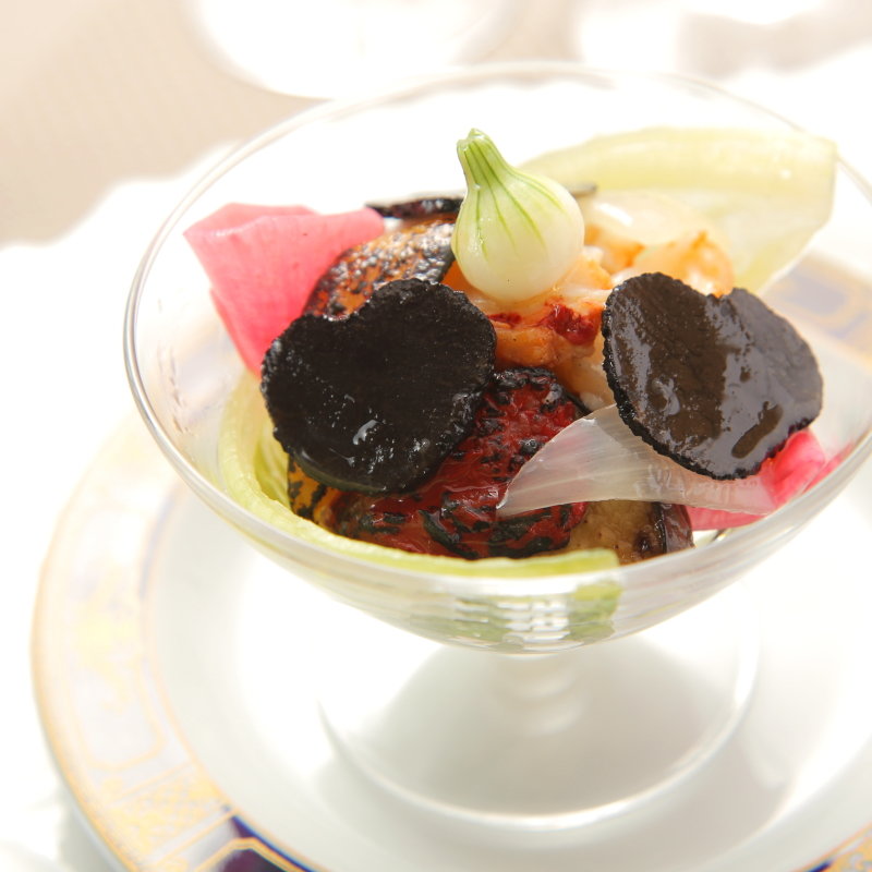 季節野菜とトリュフ(ヌーベル ビゼ)