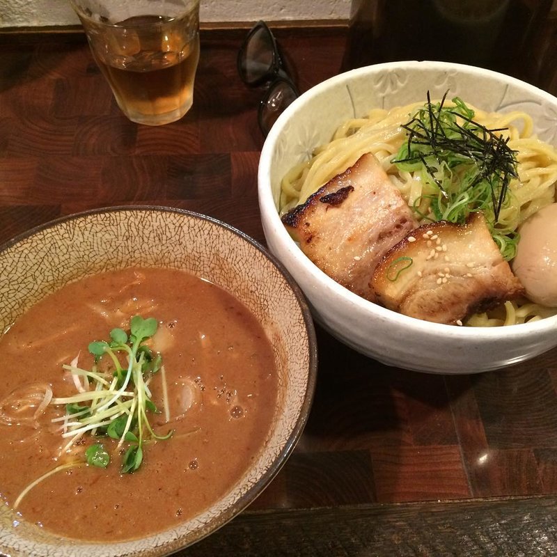 味玉つけ麺　大盛り(麺や 庄の)