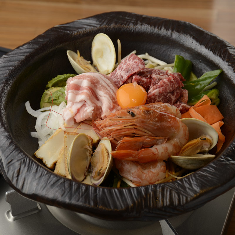 海鮮石焼鍋(若狭)
