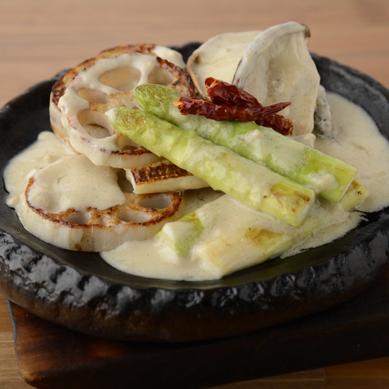 季節野菜のクリーム仕立て(若狭)