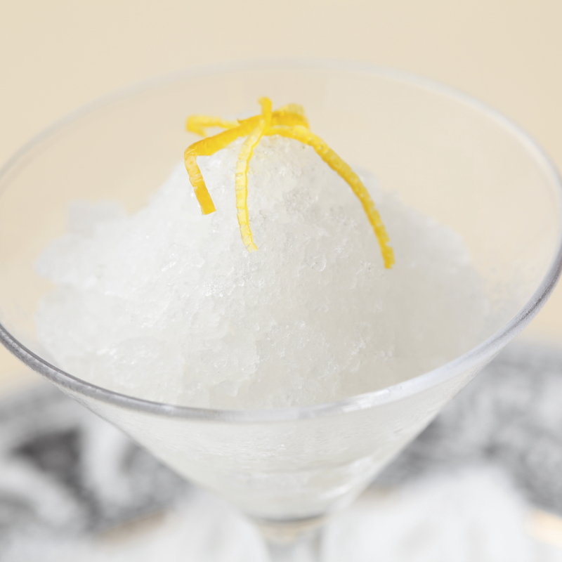 オレンジピュレのソルベ(シェ松尾・青山サロン)