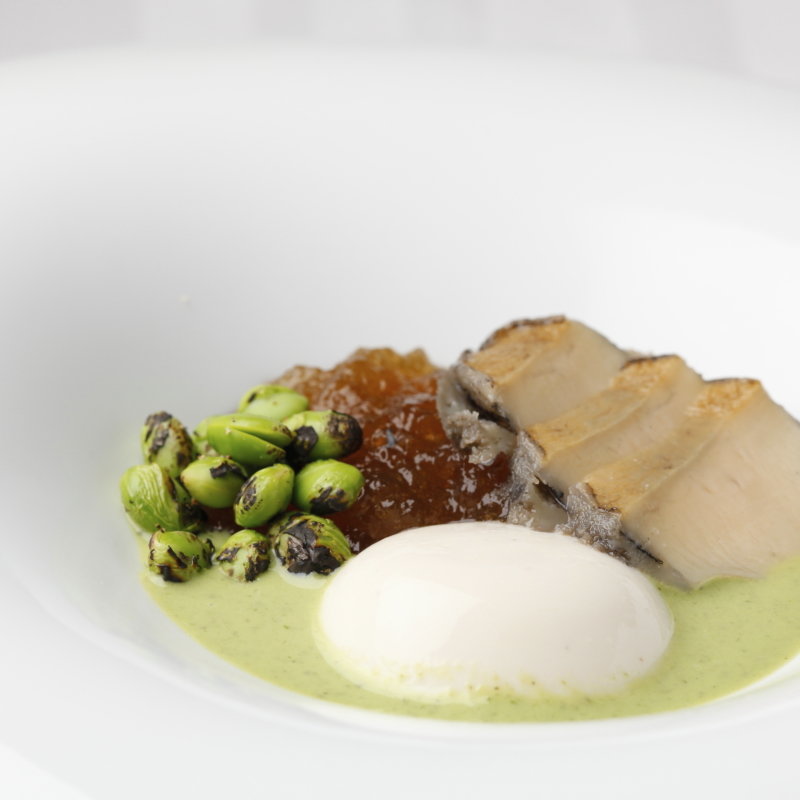 アワビのジュレ仕立て(レストラン カトラ)