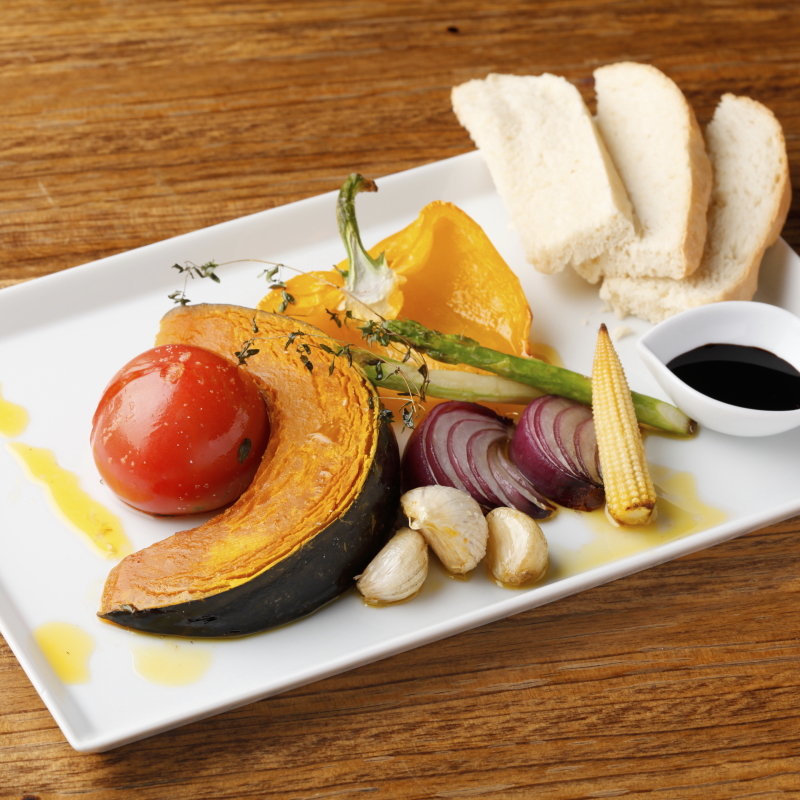 季節野菜のグリル(最高級個室カラオケ マンシーズトウキョウ)