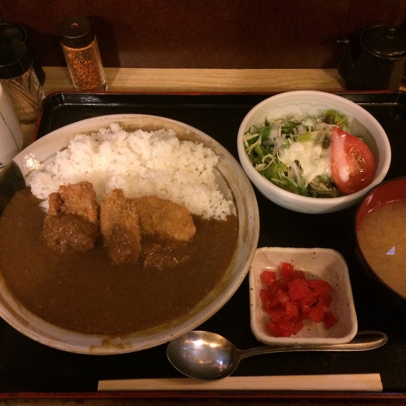 ひれかつカレー