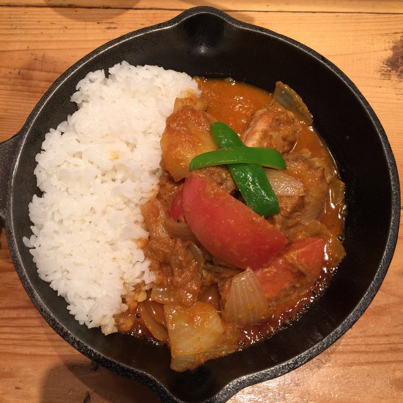 トマトと生姜のチキンカレー(野菜を食べるカレーcamp express 武蔵小杉東急スクエア店)