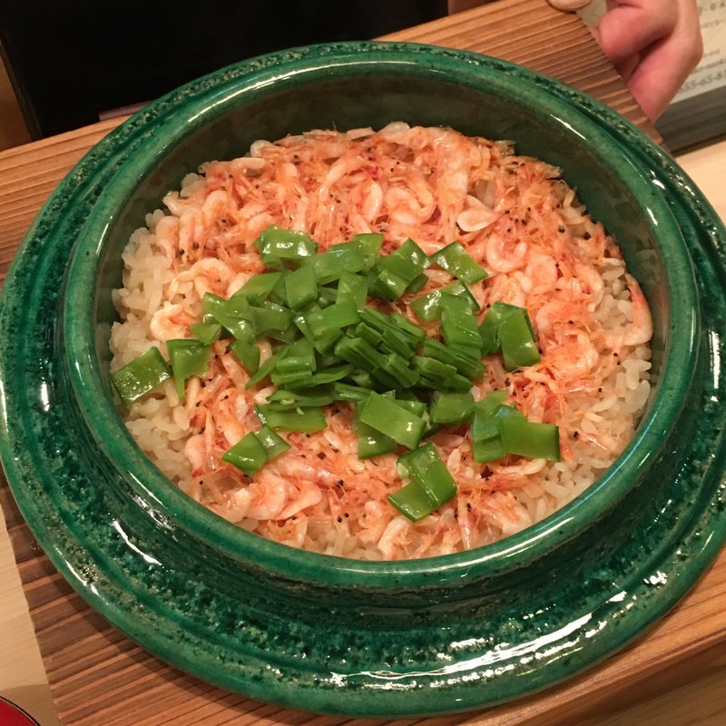 桜海老の炊き込みご飯(山中湖 菜庭料理 尚起)