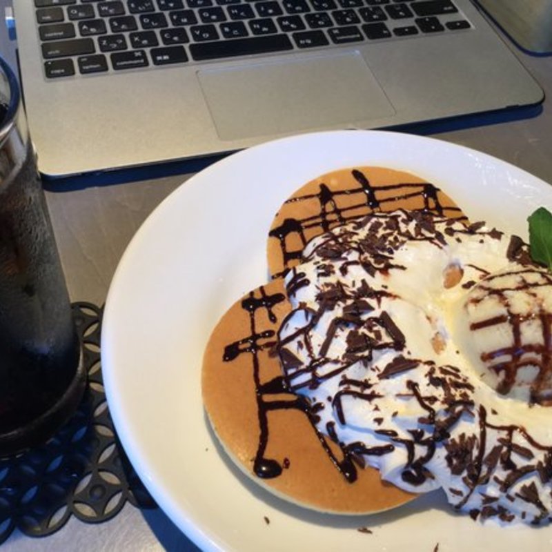 ショコラパンケーキ(cafe eight)