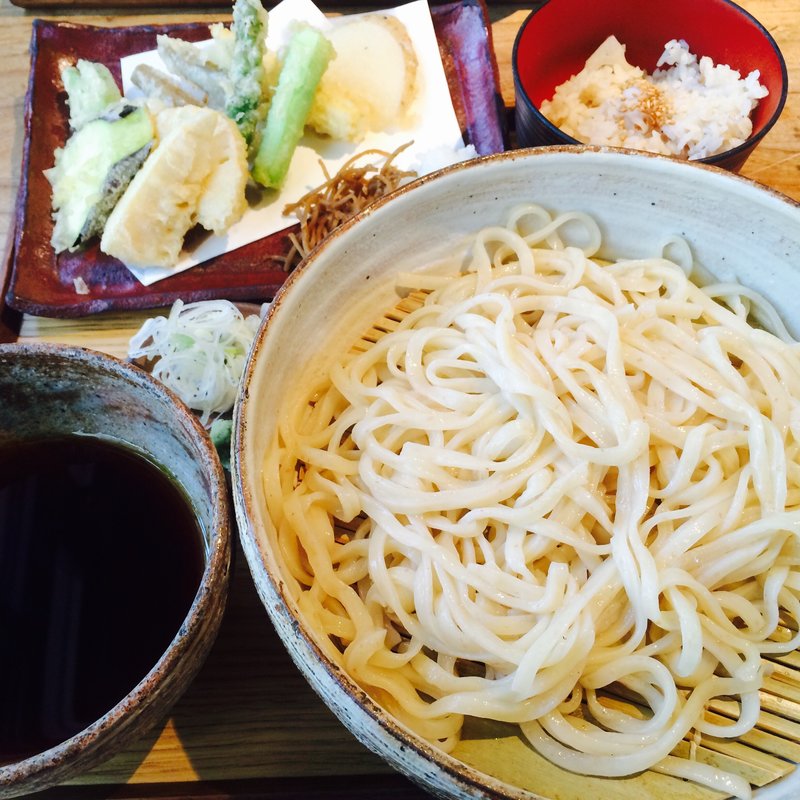 季節野菜の天ぷら(うどん山長 恵比寿店)
