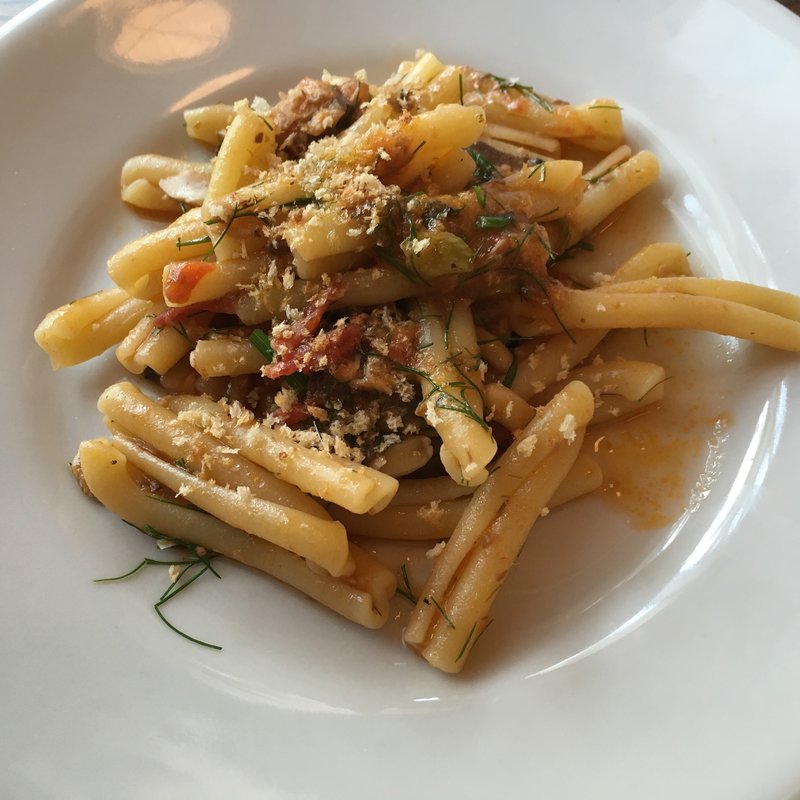 真いわしとフェンネルのカザレッチェ(ピスカリア （Piscaria）)