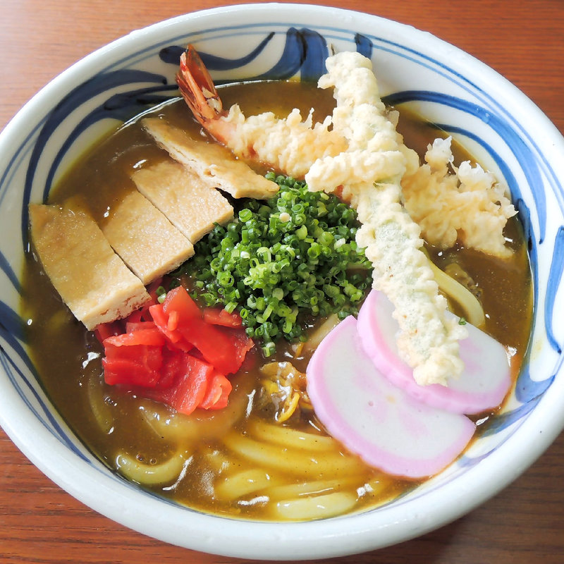 えび天カレーうどん(手打うどん　源内 （てうちうどん　げんない）)
