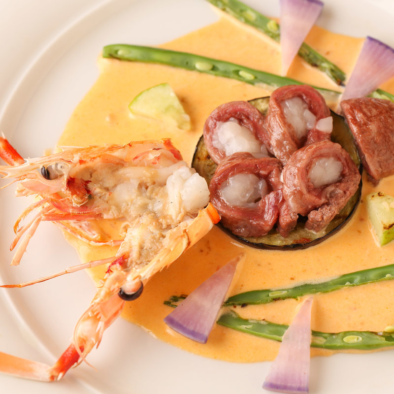 和牛と海老のクリーム仕立て(ルスティカネラ （RUSTICANELLA）)