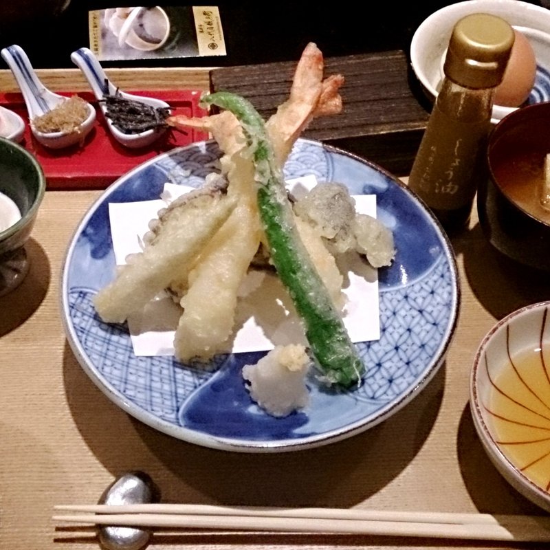 京のお野菜と大海老の天麩羅御膳(ランチ)(銀座米料亭 八代目儀兵衛 )