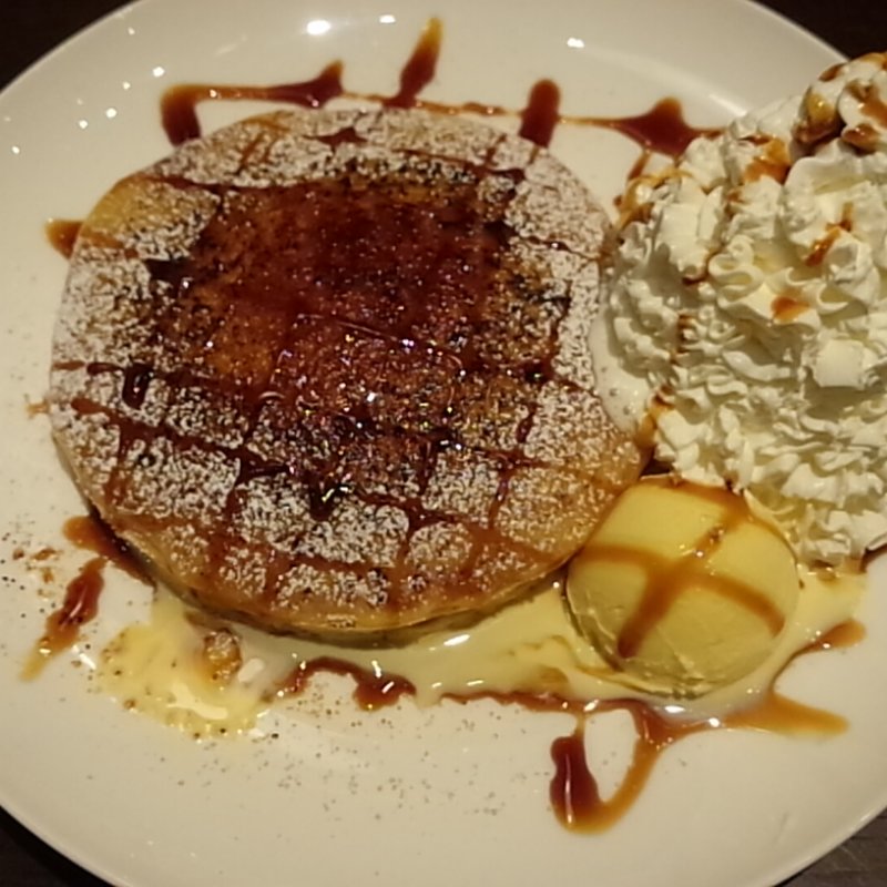 パンケーキ　メープルホイップ(KUA`AINA)