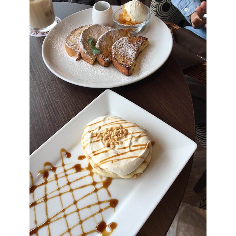 朝食メニュー クリームモーニングパンケーキ / フレンチトースト(高倉町珈琲　水戸店)