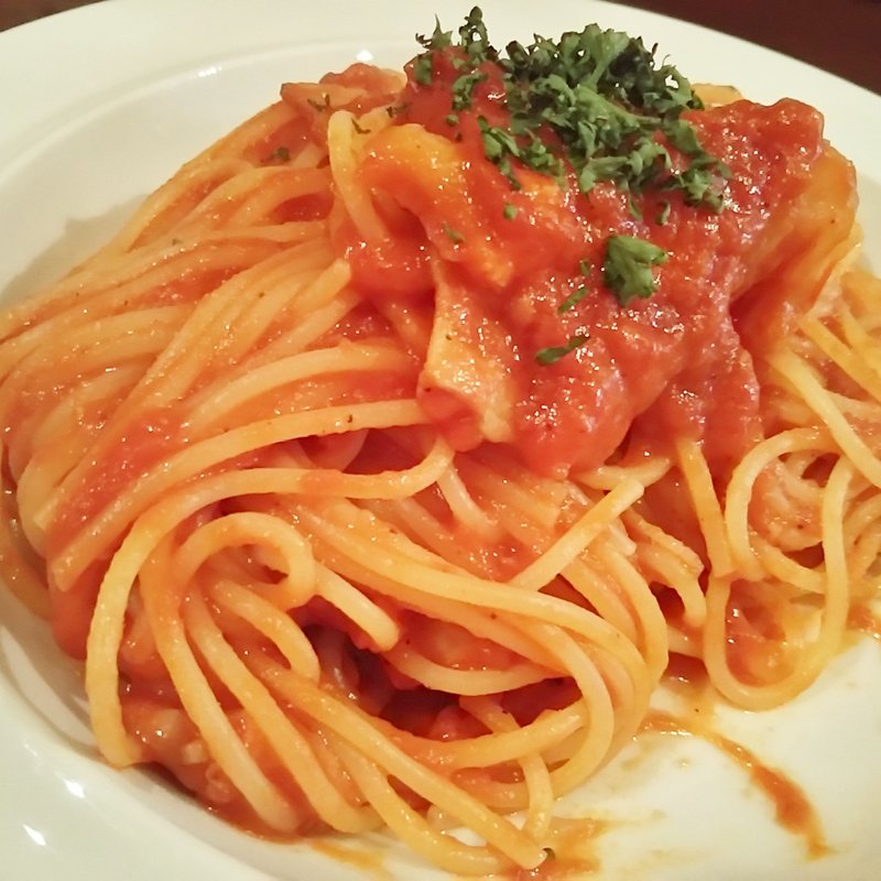 ベーコンとカリフラワートマトソース(エノテカ ポポラーレ （ENOTECA POPOLARE）)