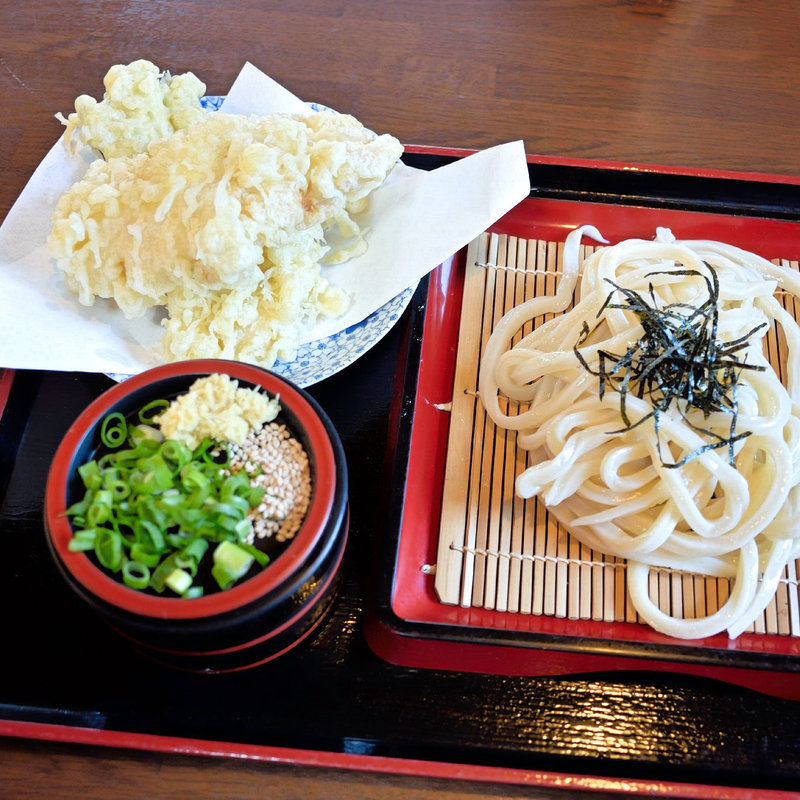 とり天ざる(そらいけ （さぬき 純手打 うどん）)