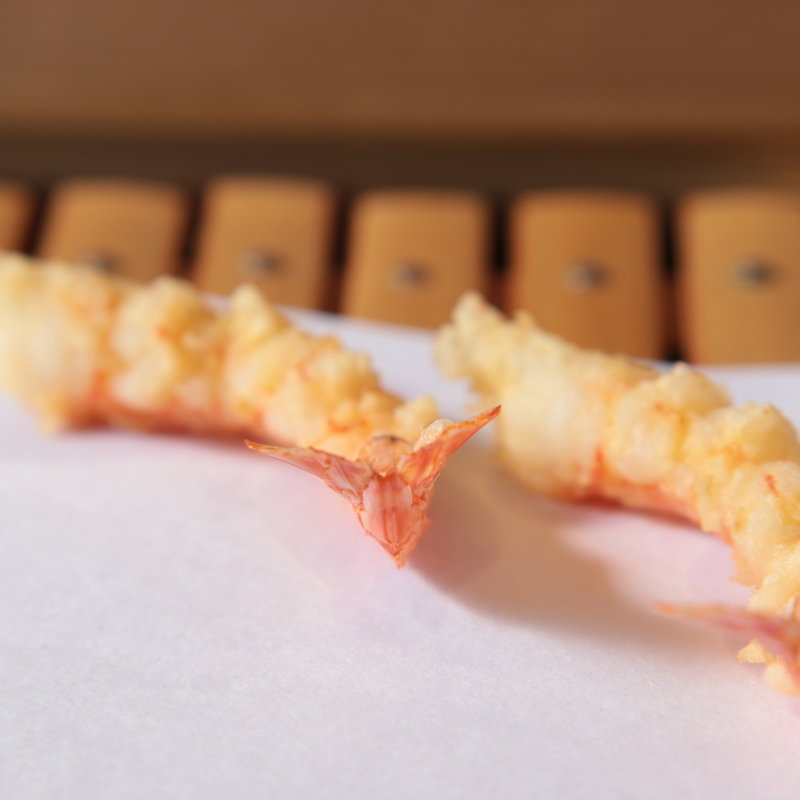 才巻海老の天麩羅(天ぷら たか瀬)