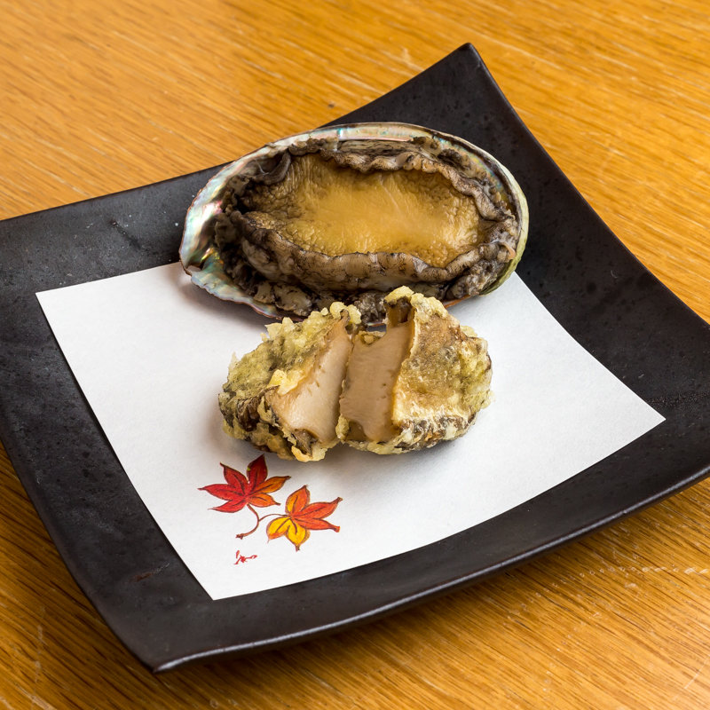 アワビの天麩羅(いわい)