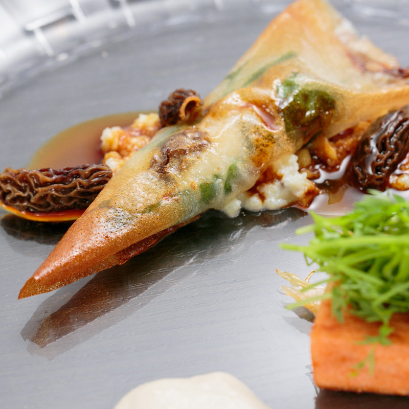 野菜の春巻き仕立て(鉄板フレンチ Pivote（ピヴォーテ）)