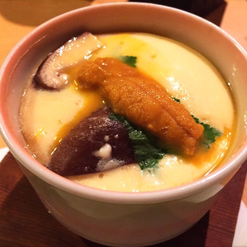 うにとクリームチーズの茶碗蒸し(英二楼 （えいじろう）)