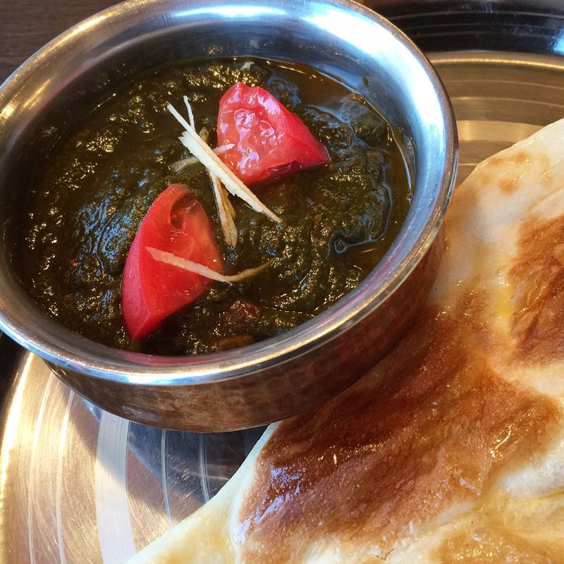 サーグマトン(インド料理 サプナ)