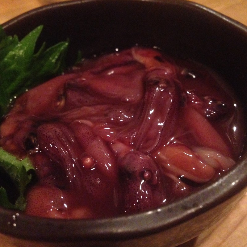 ホタルイカの沖漬け(串まる )