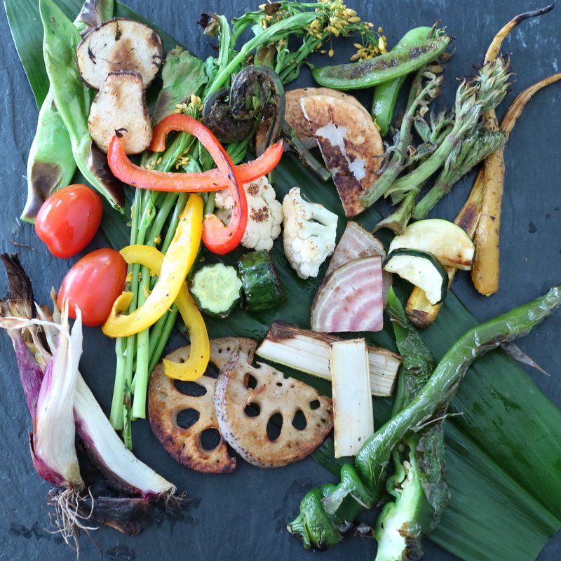 薪窯焼　野菜の盛り合わせ(エンボカ軽井沢 旧軽井沢店 （enboca軽井沢）)