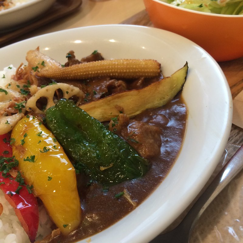 彩り野菜の牛すじカレー(ビンチェ)