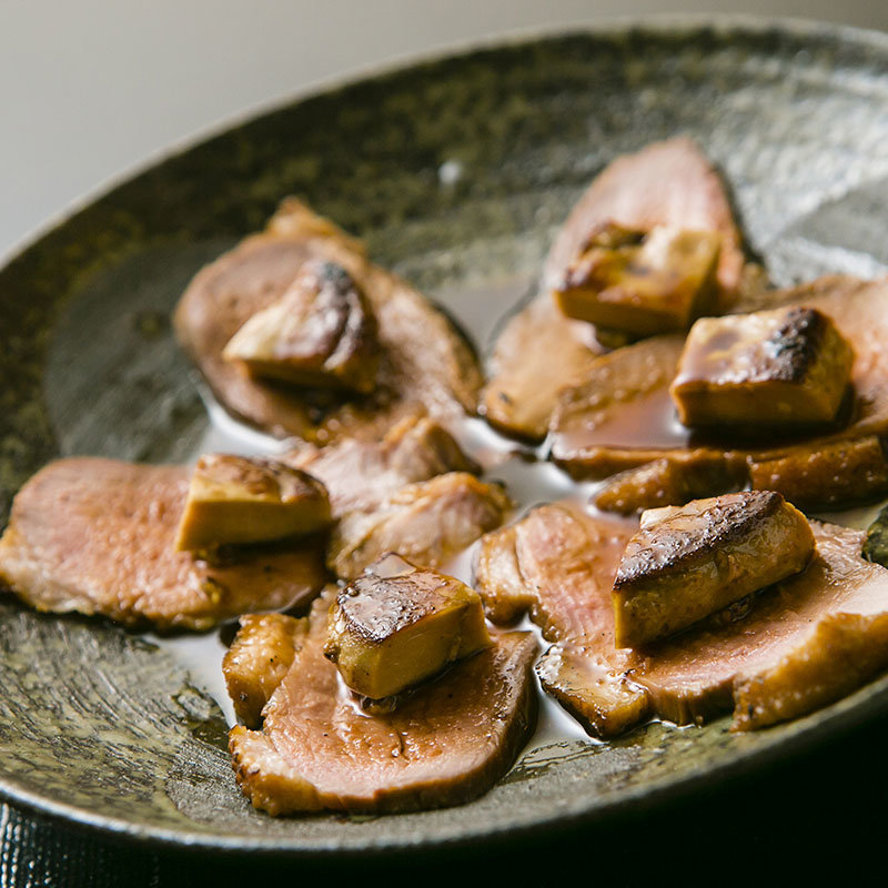 鴨ロース　フォアグラ(ふじ原)