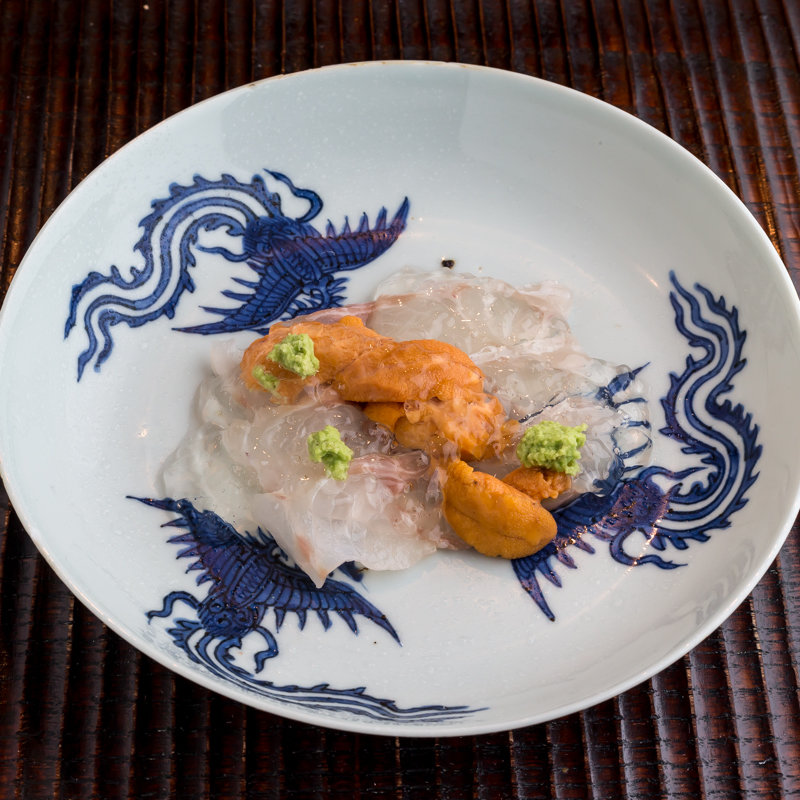 白身の雲丹の和え(おが和)