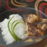 鱧の湯引き　松茸(京甲屋 )