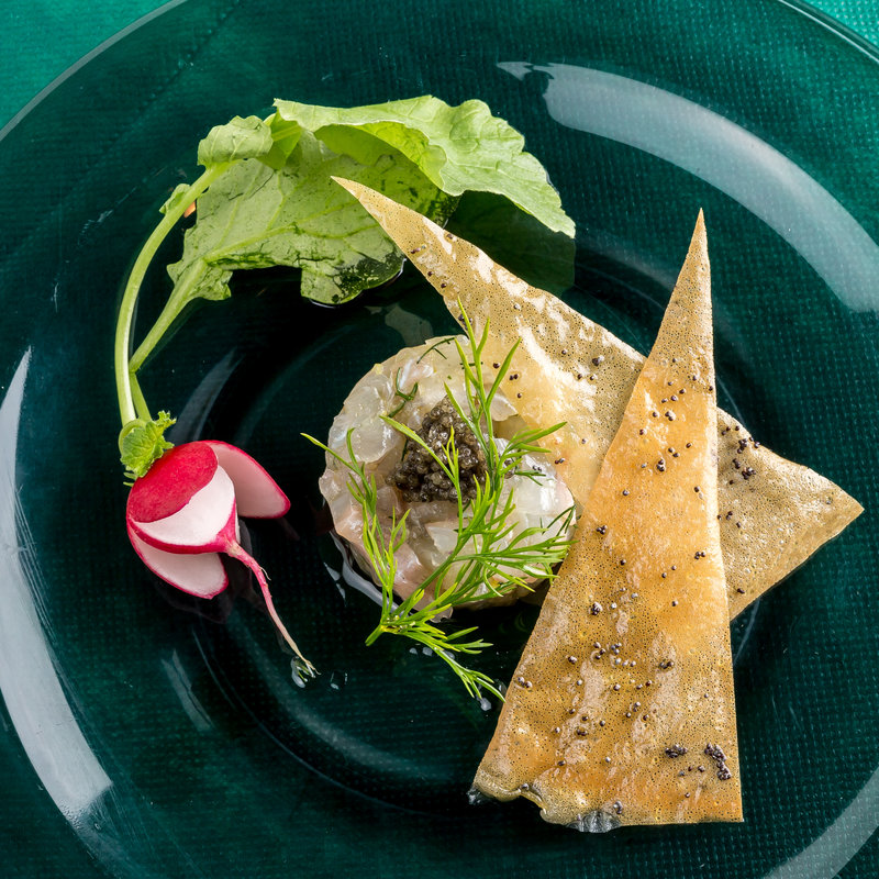 白身のカルパッチョ　キャビア(コロッセオ中目黒 )