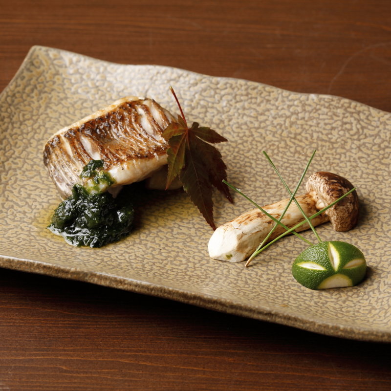 鰆のグリル　松茸(月)