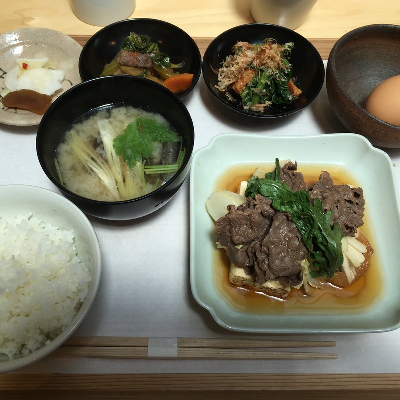 肉豆腐定食(竃)