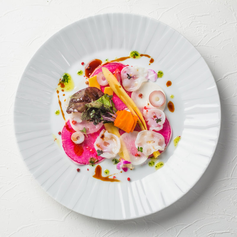 タコのカルパッチョ(NORI 白金店)