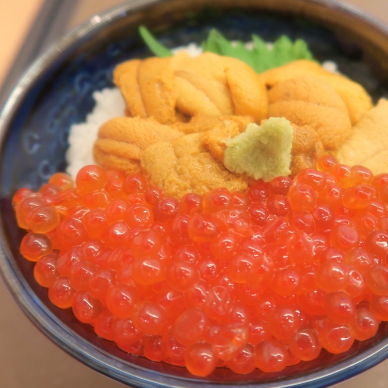 うに入り二色丼(うに むらかみ 函館本店)