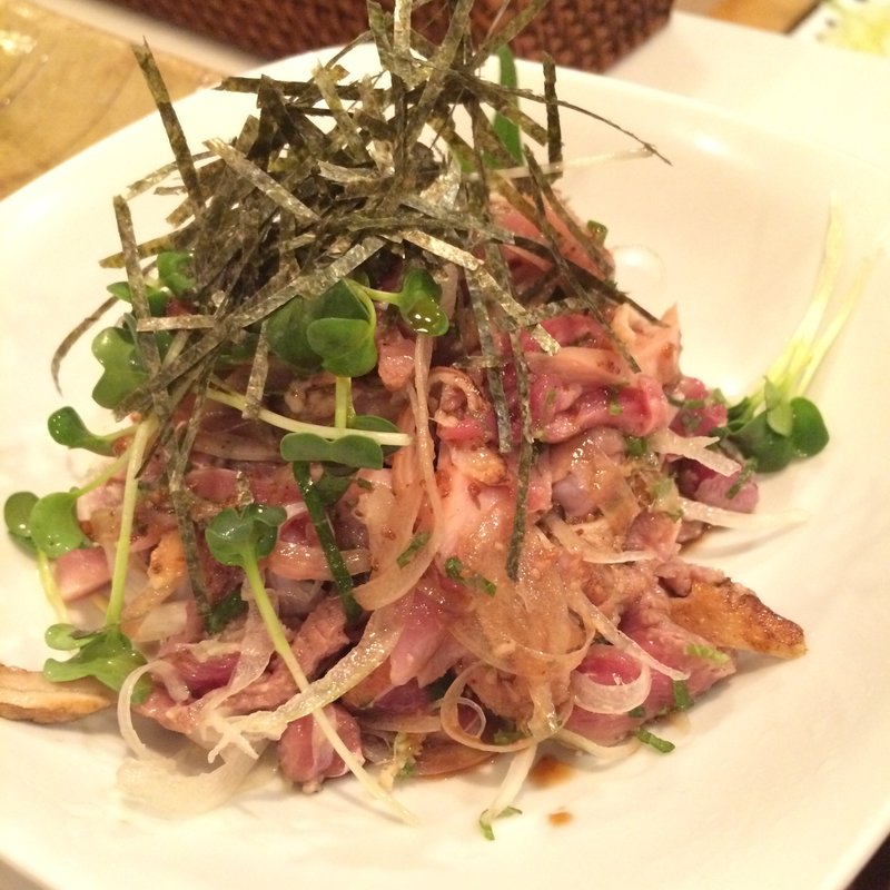 鶏のたたき(銀座みやこんじょ)